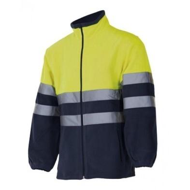 CHAQUETA POLAR A/V BICOLOR  AMA/MAR T-XXL.