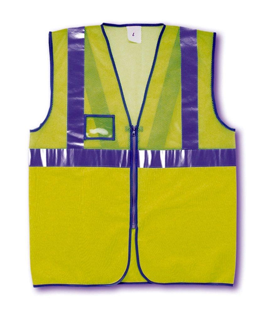 CHALECO MALLA REFLECTANTE  AMARILLO T-XXL.