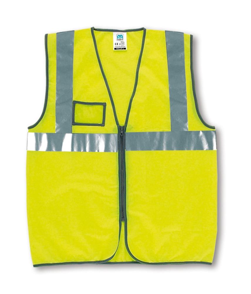 CHALECO CREMALLERA  REFLECTANTE AMARILLO T-XXL.