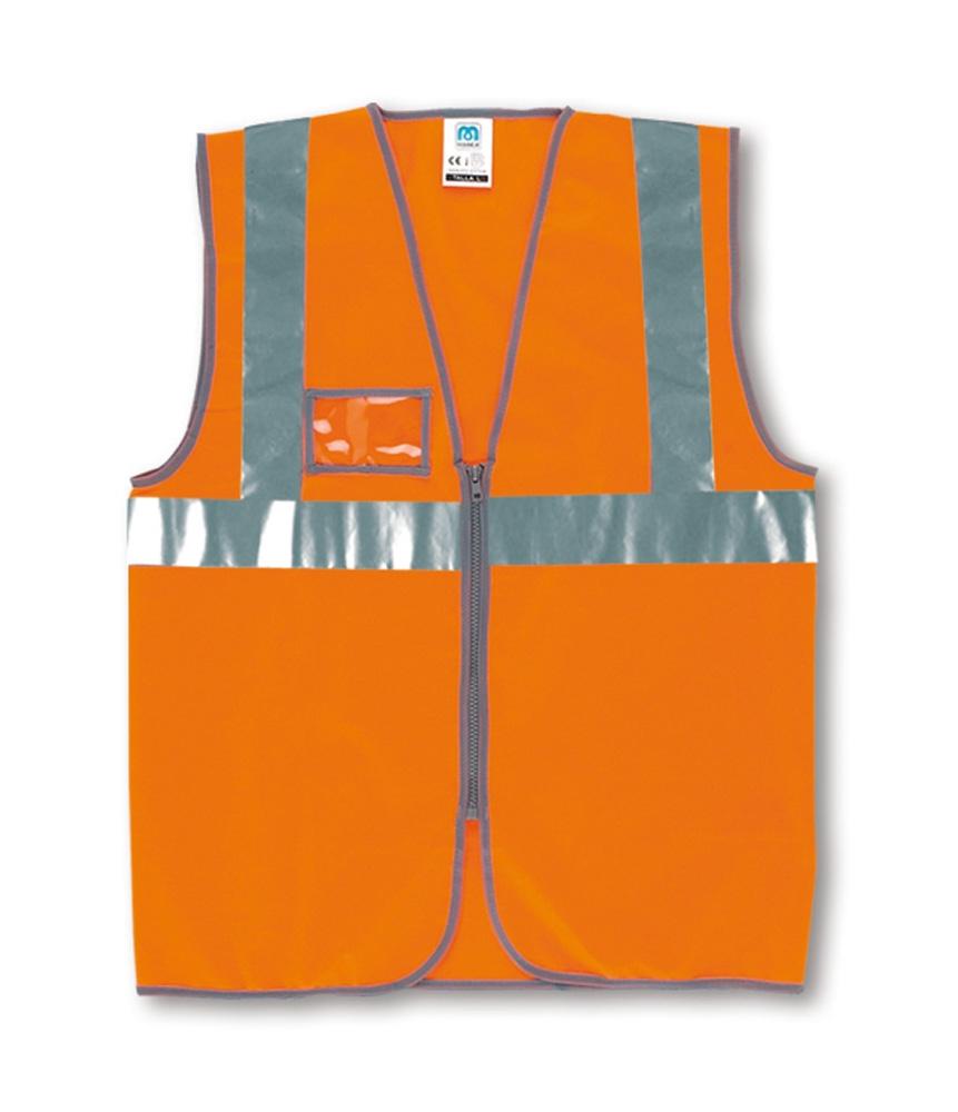 CHALECO CREMALLERA  REFLECTANTE NARANJA T-XL