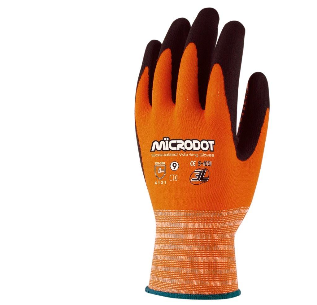 GUANTE NYLON CUBIERTO PUNTOS  NITRILO T-6.