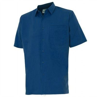 CAMISA MANGA CORTA UN BOLSILLO AZUL MARINO T-L