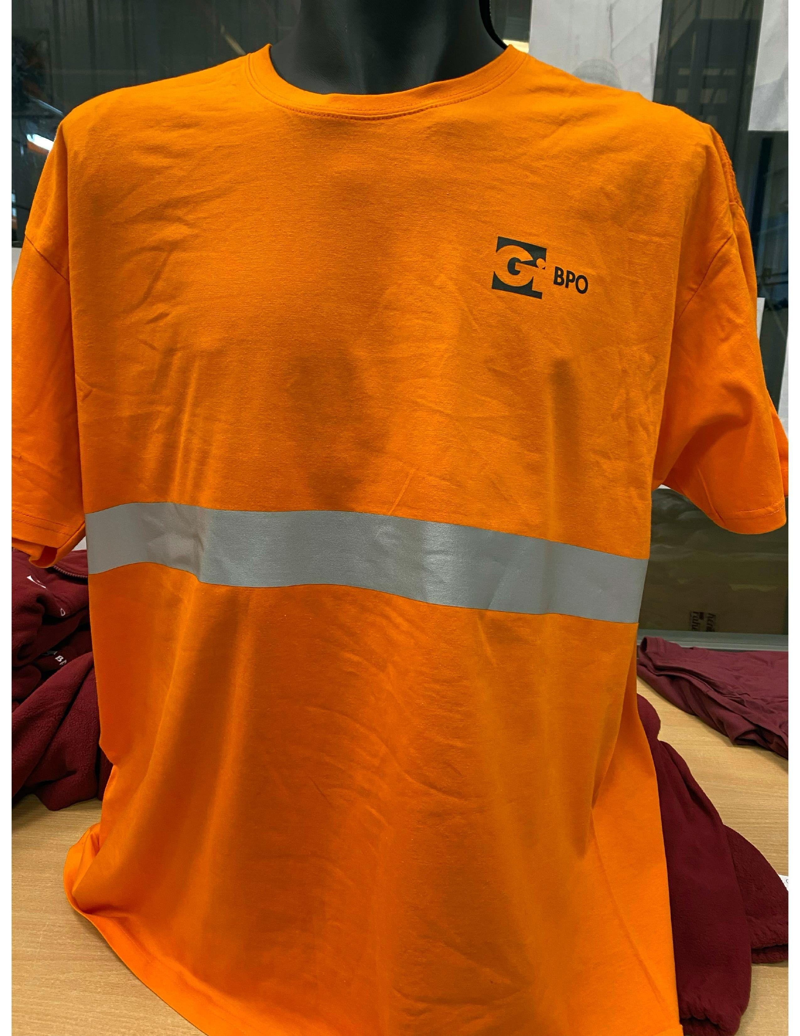 CAMISETA NARANJA BANDA T-4XL.