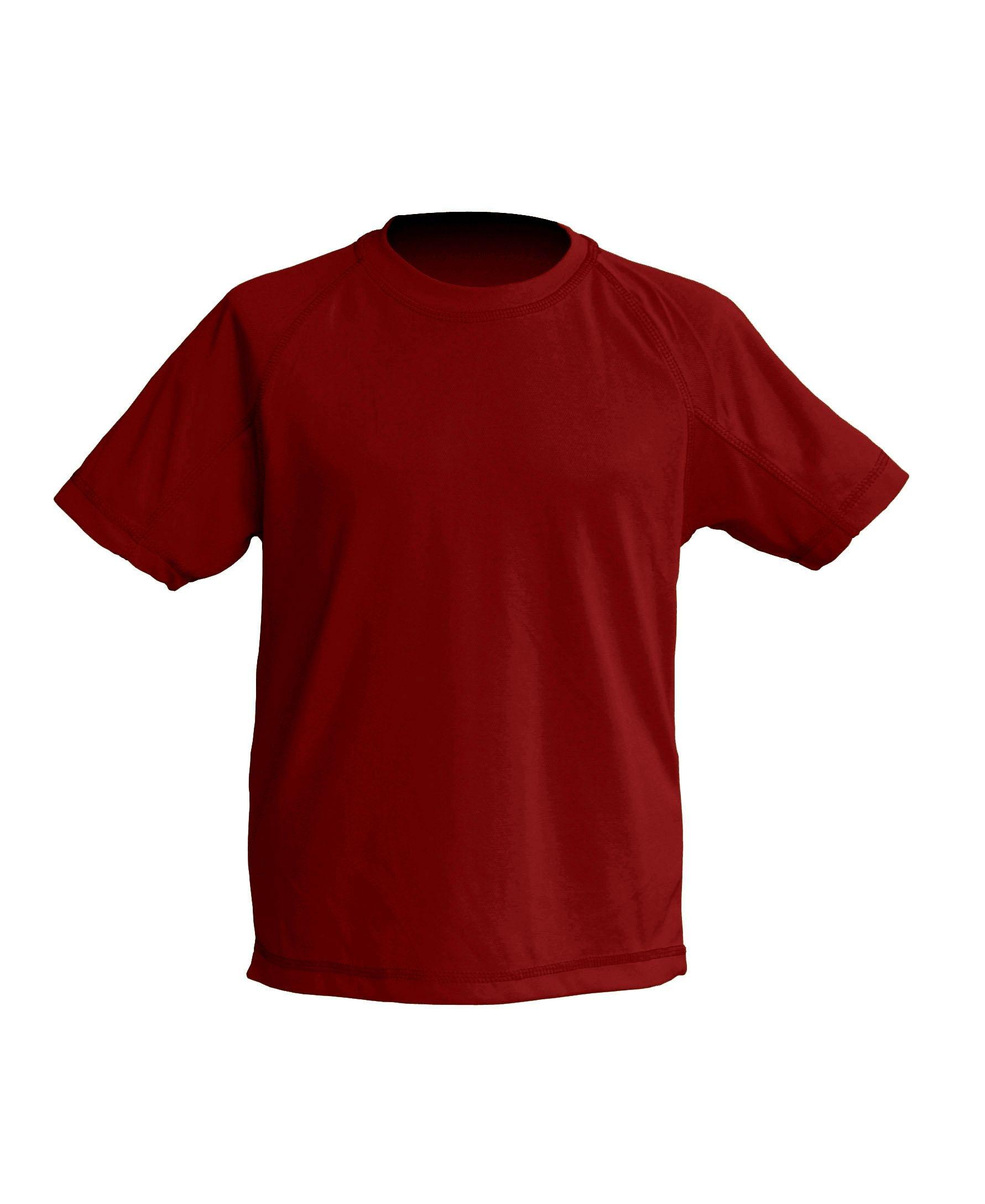 CAMISETA ROJA PRELAVADA 155  GRS. T-4XL