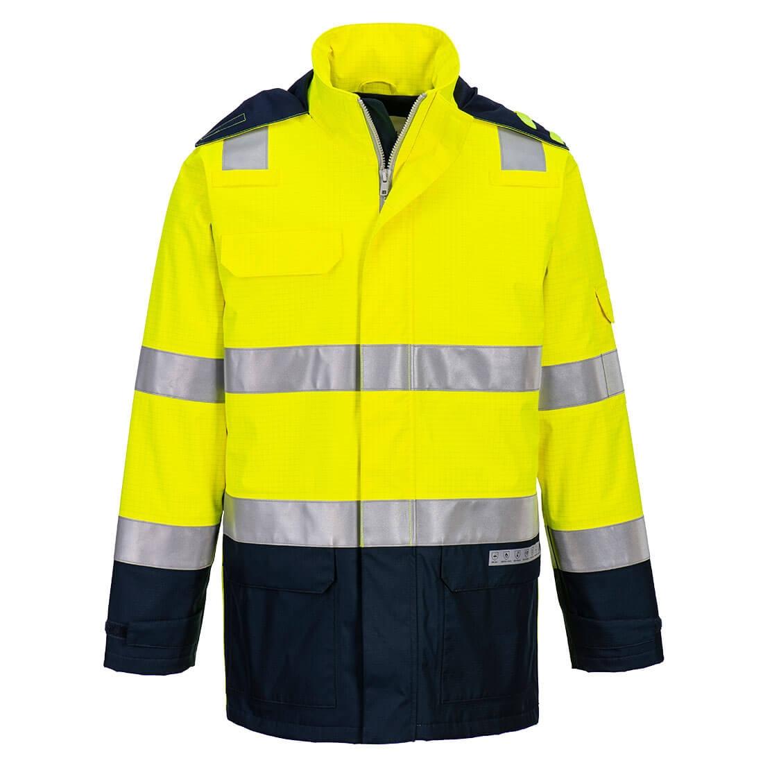 PARKA FR605 HV AMARILLO MARINO IGNIFUGA T-XL