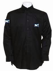 CAMISA NEGRA M.LARGA  100%ALGODON T-L