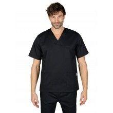 CAMISOLA PIJAMA NEGRO C/ PICO  T-M